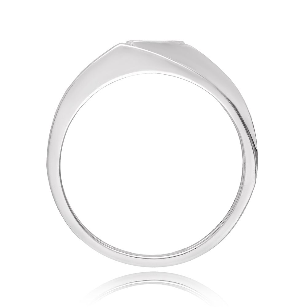 Platinum Bezel Diamond Ring - Image 3 - GEMHUB & CO.