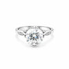 4.70 Ct White Moissanite Heart Dangle Earrings Gold Vermeil – Gift for Wife