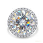 10.00 ct DEW Certified White Moissanite Solitaire Ring – Classic Engagement Ring 18K Go 18K Gold Plated