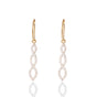 18K Yellow Gold Drop Earrings with Natural Diamond 0.68 Ct. Certified
