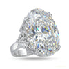 11.30 ct DEW Certified Pear Cut White Moissanite Solitaire Ring In 18K Gold Plated Verm 18K Gold Plated – white background main image