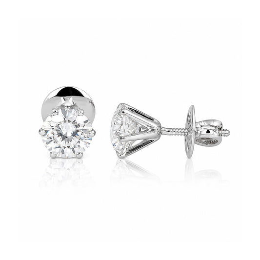 Lab Grown Diamond Pear Stud Earrings — Solid 14K / 18K Gold, IGI Certified
