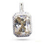 14.50 ct DEW F VS1 Moissanite Pendant in Gold Vermeil – Special Anniversary Jewelry