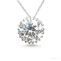 16 ct DEW Certified F VS1 Moissanite Pendant in Gold Vermeil –Jewelry for Women