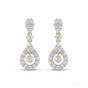 18K Yellow Gold Diamond Stud Earrings with 0.39 Ct. IGI Certified