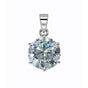 18.50 Ct F VS1 Moissanite Pendant in Gold Vermeil Premium Gift for Her Birthday
