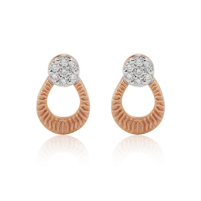 18KT Gold IGI Certified 0.32 Ct. Natural Diamond Stud Earrings gift for wife