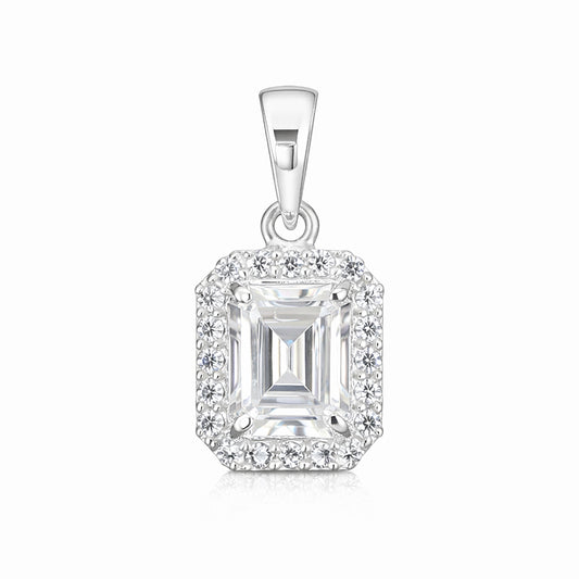 3.50 ct DEW Certified Moissanite Pendant for Wedding or Holiday Gift 18K Gold Plated Ve 18K Gold Plated