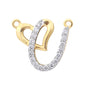 0.14 Ct. Natural Diamond Pendant 18K Gold Special Occasion Jewelry for Women