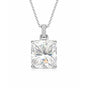 12.50 ct DEW EGL Certified Moissanite Pendant in Gold Vermeil – Back to School Gift
