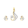 IGI Certified Diamond Pendant Set 0.66 Ct 18K Gold G-H VS Gift for Women