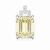 20 ct DEW Certified Champagne Moissanite Pendant Gold Vermeil Anniversary Gift