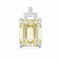 20 ct DEW Certified Champagne Moissanite Pendant Gold Vermeil Anniversary Gift