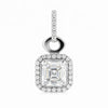 Moissanite 5.40 Ct Certified Moisanite Pendant Accents Back to School Jewelry Gold Vermeil