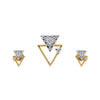 IGI Certified Natural G-H-I VS Diamond Pendant 1.12 ct 18K Gold Necklace