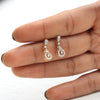 18K Yellow Gold Diamond Stud Earrings with 0.39 Ct. IGI Certified