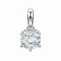 2.60 Ct Certified Moissanite Pendant Birthday Gift for Her 18K Gold Plated