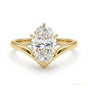 2.00 ct DEW Oval White Moissanite Solitaire Ring – Elegant Jewelry for Her Birthday 18K 18K Gold Plated