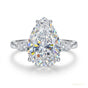2.50 ct DEW Off White Moissanite Solitaire Ring in Birthday Gift Women 18K Gold Plated 18K Gold Plated