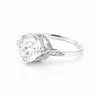 4.70 Ct White Moissanite Heart Dangle Earrings Gold Vermeil – Gift for Wife