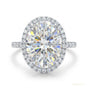 25.50 ct DEW Certified White Moissanite Solitaire Ring in – Gift for Dad 18K Gold Plate 18K Gold Plated