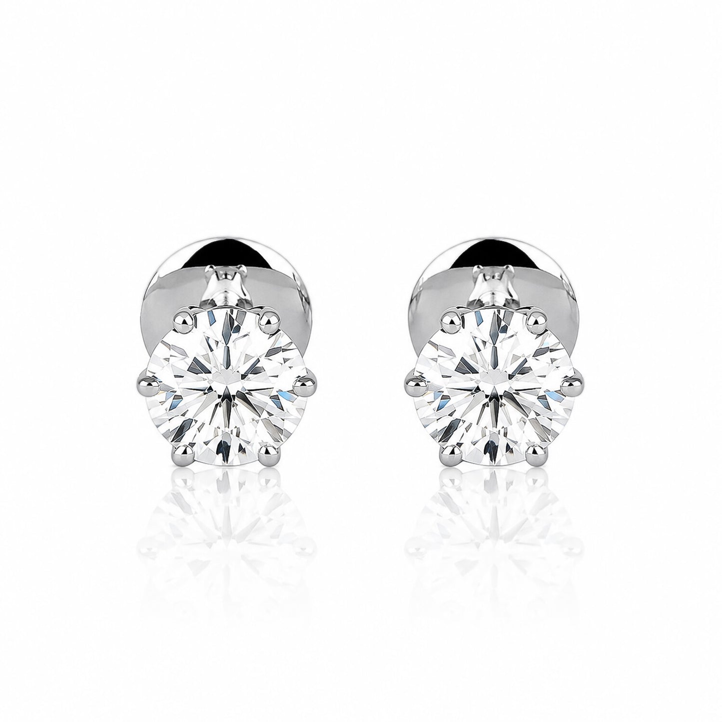 Lab Grown Diamond Pear Stud Earrings — Solid 14K / 18K Gold, IGI Certified