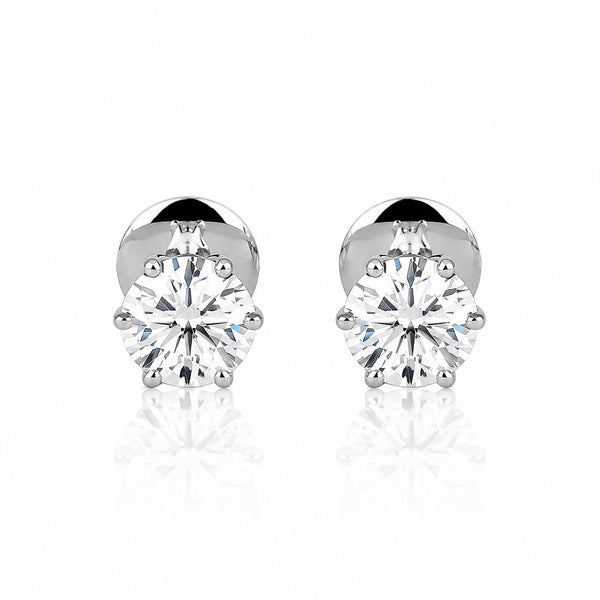 Lab Grown Diamond Pear Stud Earrings — Solid 14K / 18K Gold, IGI Certified