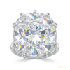 27.30 ct DEW Unique Moissanite Ring in Big & Bold Gift for Special Day 18K Gold Plated 18K Gold Plated – white background main image