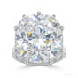 27.30 ct DEW Unique Moissanite Ring in Big & Bold Gift for Special Day 18K Gold Plated 18K Gold Plated