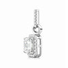 Moissanite 5.40 Ct Certified Moisanite Pendant Accents Back to School Jewelry Gold Vermeil