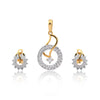 18k Gold Natural Diamond Pendant Set 1.50 ct Round Cut  IGI Certified Jewelry