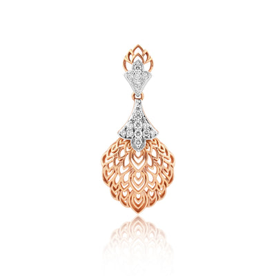 0.24 Ct Diamond Pendant Necklace IGI Certified 18K Gold H-I VS Luxury