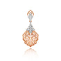 0.24 Ct Diamond Pendant Necklace IGI Certified 18K Gold H-I VS Luxury