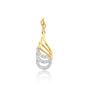 Luxury 18K Gold Pendant  0.26 Ct Natural Diamond Jewelry IGI Certified Jewelry
