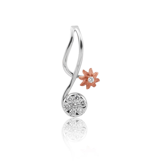 0.16 Ct IGI Certified Natural Diamond Necklace Pendant in 18K Gold