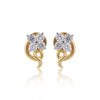 0.44 Ct. Natural Diamond Stud Earrings in 18K Yellow Gold IGI Certified