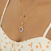 18k Gold Natural Diamond Pendant Set 1.50 ct Round Cut  IGI Certified Jewelry