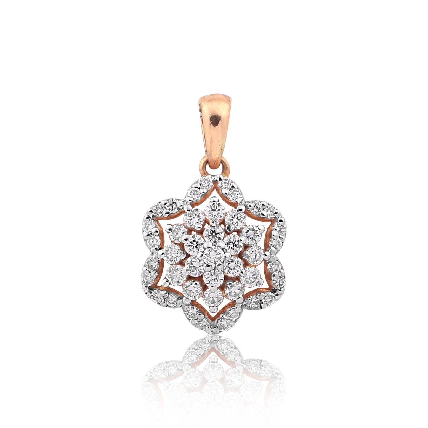0.69 Ct IGI Certified Natural Diamond Pendant in 18K Gold Jewelry for Women
