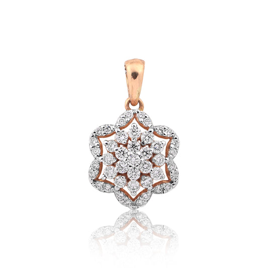 0.69 Ct IGI Certified Natural Diamond Pendant in 18K Gold Jewelry for Women