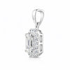 3.50 ct DEW Certified Moissanite Pendant for Wedding or Holiday Gift 18K Gold Plated Ve 18K Gold Plated