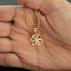 18K Gold Pendant with 0.29 Ct IGI Certified Natural Diamond for Women