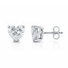 4 ct DEW Certified Treated White Moissanite Solitaire Studs Great Shine 18K Gold Plated