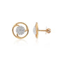 0.40 Ct IGI Certified . Natural Diamond 18KT Gold Stud Earrings gifts for wife