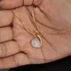 Elegant 0.44 Ct 18K Gold Pendant IGI Certified Natural Diamond for Women