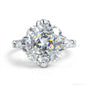 3.00 ct DEW Certified White Moissanite Solitaire Ring – Elegant Jewelry in 18K Gold Pla 18K Gold Plated