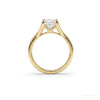 3.08 ct DEW Emerald Cut Moissanite Ring Gift for Her Wedding or Birthday 18K Gold Plate 18K Gold Plated – white background main image