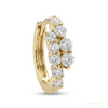 0.50Ct Round Natural GH/SI Diamond Hoop Women's Earrings Solid 14k Yellow Gold – white background main image