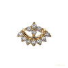 Fancy Women's proposal Gift Stud Natural Diamond Earrings 14k Gold GH SI Round – white background main image