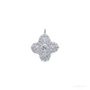 Round Natural GH/SI Diamond Clover Stud Daily Wear Earring 14k White Gold – white background main image