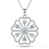3.5 ct DEW Certified Round Cut Moissanite Solitaire Pendant In Gold Vermeil – white background main image